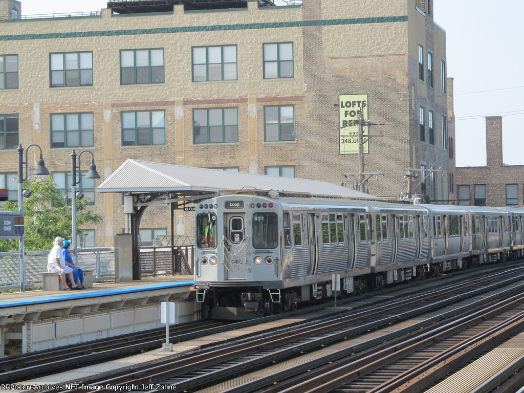 CTA Brown Line Train at Diversey